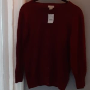 J Crew 3/4 sleeve size L Clare cardigan